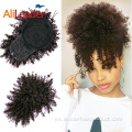 Hair Puff Afro Kinky Curly Cola de caballo con flequillo